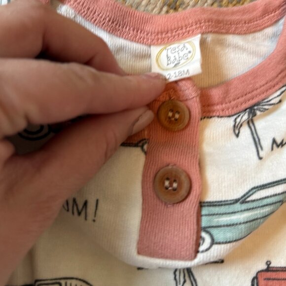 Tesa Babe Retro Car Henley Romper - Picture 2 of 3